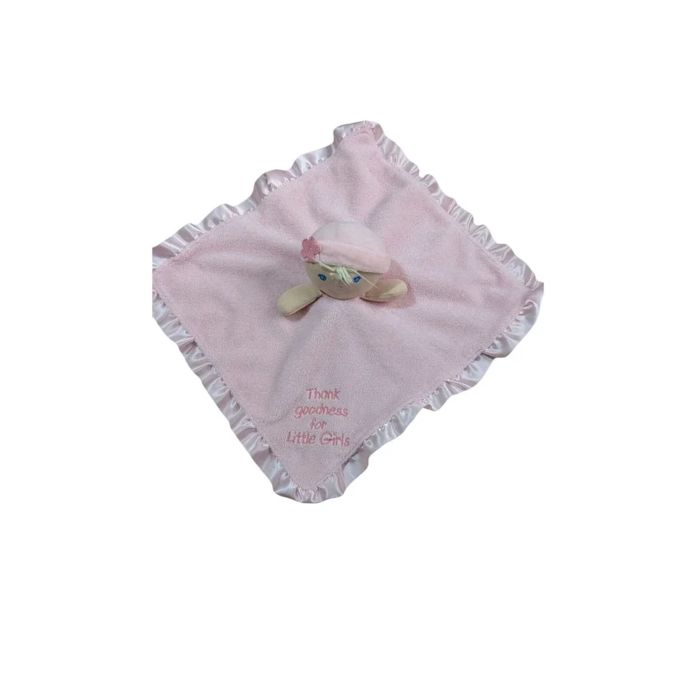 Kids Preferred Pink Baby Lovey‎ Doll Satin rim  Thank Goodness For Little Girls